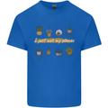 I Just Wet My Plants House Funny Gardening Mens Cotton T-Shirt Tee Top Royal Blue
