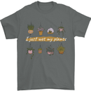 I Just Wet My Plants House Funny Gardening Mens T-Shirt 100% Cotton Charcoal
