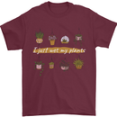 I Just Wet My Plants House Funny Gardening Mens T-Shirt 100% Cotton Maroon