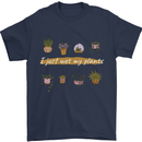 I Just Wet My Plants House Funny Gardening Mens T-Shirt 100% Cotton Navy Blue