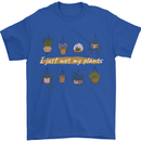 I Just Wet My Plants House Funny Gardening Mens T-Shirt 100% Cotton Royal Blue