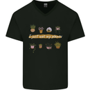I Just Wet My Plants House Funny Gardening Mens V-Neck Cotton T-Shirt Black