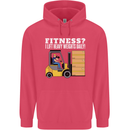 I Lift Heavy Weights All Day Funny Forklift Driver Childrens Kids Hoodie Heliconia