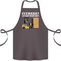 I Lift Heavy Weights All Day Funny Forklift Driver Cotton Apron 100% Organic Dark Grey