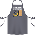I Lift Heavy Weights All Day Funny Forklift Driver Cotton Apron 100% Organic Steel