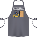 I Lift Heavy Weights All Day Funny Forklift Driver Cotton Apron 100% Organic Steel