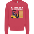 I Lift Heavy Weights All Day Funny Forklift Driver Kids Sweatshirt Jumper Heliconia