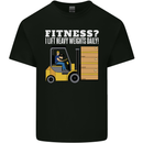 I Lift Heavy Weights All Day Funny Forklift Driver Kids T-Shirt Childrens Black