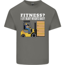 I Lift Heavy Weights All Day Funny Forklift Driver Kids T-Shirt Childrens Charcoal