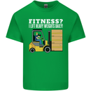 I Lift Heavy Weights All Day Funny Forklift Driver Kids T-Shirt Childrens Irish Green