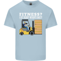 I Lift Heavy Weights All Day Funny Forklift Driver Kids T-Shirt Childrens Light Blue
