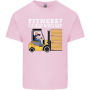 I Lift Heavy Weights All Day Funny Forklift Driver Kids T-Shirt Childrens Light Pink