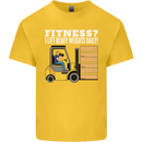 I Lift Heavy Weights All Day Funny Forklift Driver Kids T-Shirt Childrens Yellow