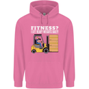 I Lift Heavy Weights All Day Funny Forklift Driver Mens 80% Cotton Hoodie Azelea