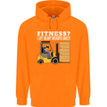 I Lift Heavy Weights All Day Funny Forklift Driver Mens 80% Cotton Hoodie Orange