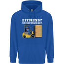 I Lift Heavy Weights All Day Funny Forklift Driver Mens 80% Cotton Hoodie Royal Blue