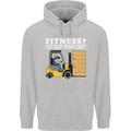 I Lift Heavy Weights All Day Funny Forklift Driver Mens 80% Cotton Hoodie Sports Grey