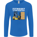 I Lift Heavy Weights All Day Funny Forklift Driver Mens Long Sleeve T-Shirt Royal Blue