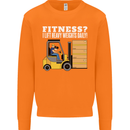 I Lift Heavy Weights All Day Funny Forklift Driver Mens Sweatshirt Jumper Orange