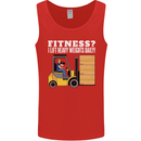 I Lift Heavy Weights All Day Funny Forklift Driver Mens Vest Tank Top Red