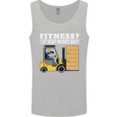 I Lift Heavy Weights All Day Funny Forklift Driver Mens Vest Tank Top Sports Grey