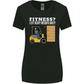 I Lift Heavy Weights All Day Funny Forklift Driver Womens Wider Cut T-Shirt Black