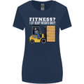I Lift Heavy Weights All Day Funny Forklift Driver Womens Wider Cut T-Shirt Navy Blue