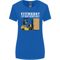 I Lift Heavy Weights All Day Funny Forklift Driver Womens Wider Cut T-Shirt Royal Blue