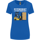 I Lift Heavy Weights All Day Funny Forklift Driver Womens Wider Cut T-Shirt Royal Blue