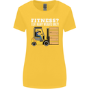 I Lift Heavy Weights All Day Funny Forklift Driver Womens Wider Cut T-Shirt Yellow