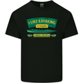 I Like Kayaking & 3 People Funny Kayak Mens Cotton T-Shirt Tee Top Black