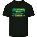I Like Kayaking & 3 People Funny Kayak Mens Cotton T-Shirt Tee Top Black