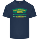 I Like Kayaking & 3 People Funny Kayak Mens Cotton T-Shirt Tee Top Navy Blue