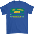 I Like Kayaking & 3 People Funny Kayak Mens T-Shirt 100% Cotton Royal Blue