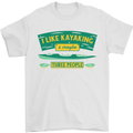 I Like Kayaking & 3 People Funny Kayak Mens T-Shirt 100% Cotton White
