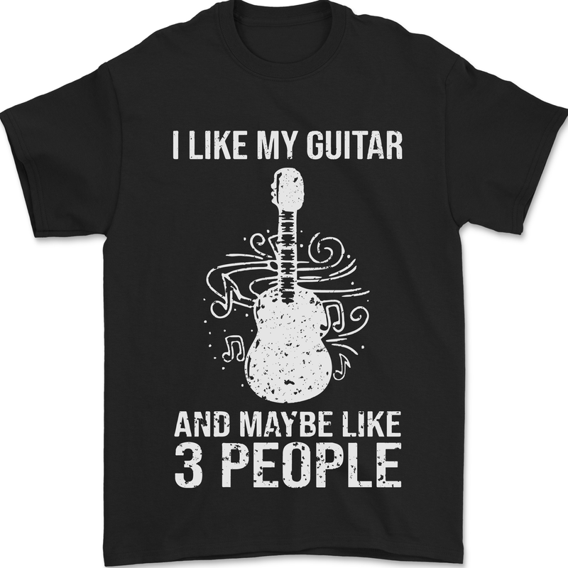 Guitar T-Shirt Mens Electric Acoustic Bass Funny Music Tshirt Tee Top 8