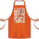I Like Running Cross Country Marathon Runner Cotton Apron 100% Organic Orange