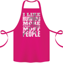 I Like Running Cross Country Marathon Runner Cotton Apron 100% Organic Pink