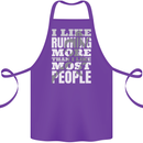 I Like Running Cross Country Marathon Runner Cotton Apron 100% Organic Purple