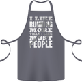 I Like Running Cross Country Marathon Runner Cotton Apron 100% Organic Steel
