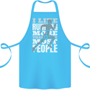 I Like Running Cross Country Marathon Runner Cotton Apron 100% Organic Turquoise