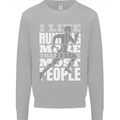 I Like Running Cross Country Marathon Runner Kids Sweatshirt Jumper Sports Grey