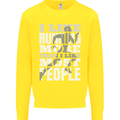 I Like Running Cross Country Marathon Runner Kids Sweatshirt Jumper Yellow