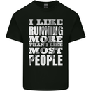 I Like Running Cross Country Marathon Runner Kids T-Shirt Childrens Black