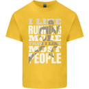 I Like Running Cross Country Marathon Runner Kids T-Shirt Childrens Yellow