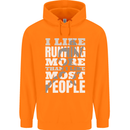 I Like Running Cross Country Marathon Runner Mens 80% Cotton Hoodie Orange