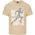 I Like Running Cross Country Marathon Runner Mens Cotton T-Shirt Tee Top Sand