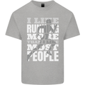 I Like Running Cross Country Marathon Runner Mens Cotton T-Shirt Tee Top Sports Grey