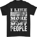 I Like Running Cross Country Marathon Runner Mens T-Shirt 100% Cotton Black