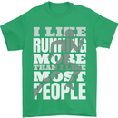I Like Running Cross Country Marathon Runner Mens T-Shirt 100% Cotton Irish Green